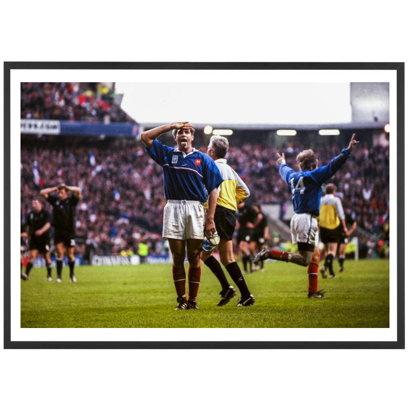 La gioia di Olivier Magne contro gli All Blacks, 1999