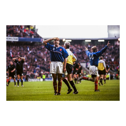 La gioia di Olivier Magne contro gli All Blacks, 1999