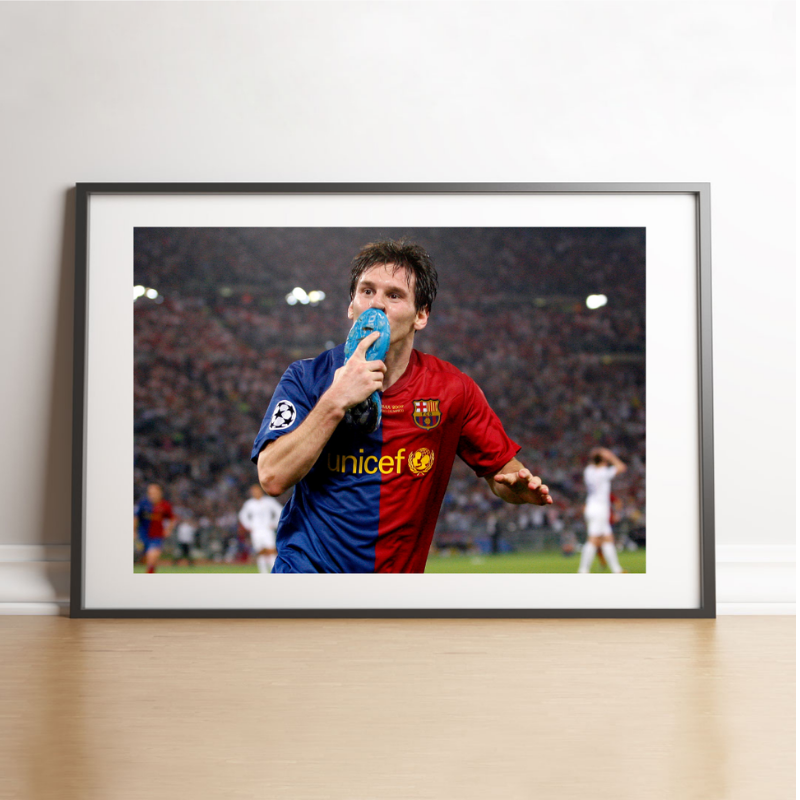 Célébration de Lionel Messi, Finale 2009