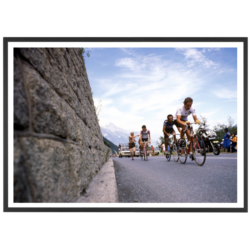 Spectateur arrose un coureur, Tour de France 1977