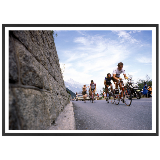 Spectateur arrose un coureur, Tour de France 1977
