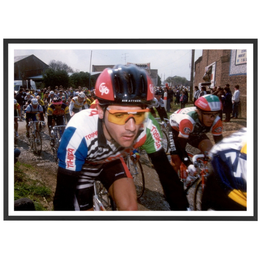 Jalabert sur les pavés de Paris-Roubaix, 1990