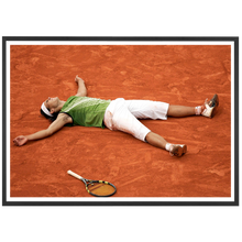 Load image into Gallery viewer, Nadal celebrates his first title at Roland, 2005
