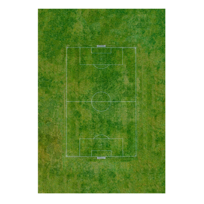 Grand terrain de foot vu du ciel