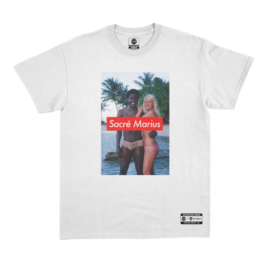 Maglietta bianca "Sacré Marius"
