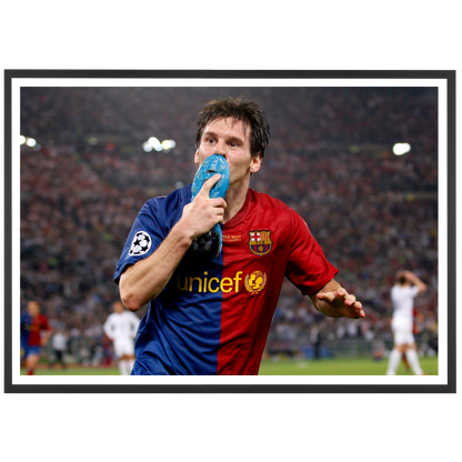 Célébration de Lionel Messi, Finale 2009