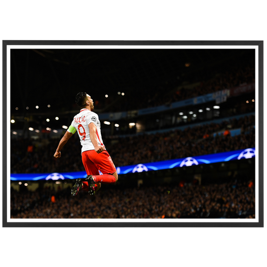 Falcao dans le ciel de Manchester, 2017