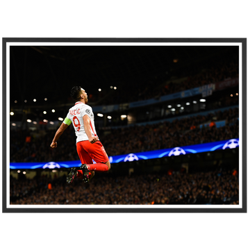 Falcao dans le ciel de Manchester, 2017