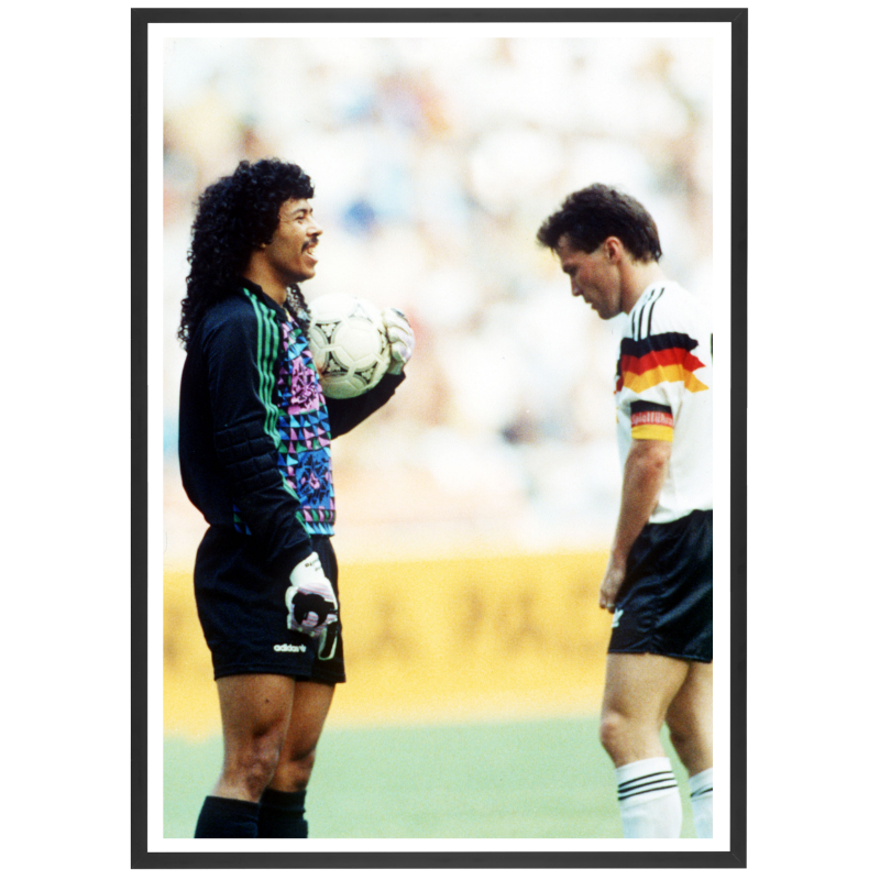 Lothar Matthäus et René Higuita, Mondial 1990