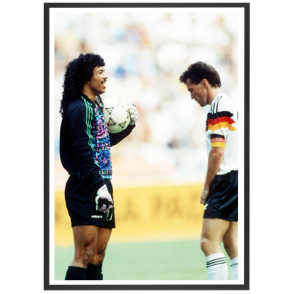 Lothar Matthäus et René Higuita, Mondial 1990