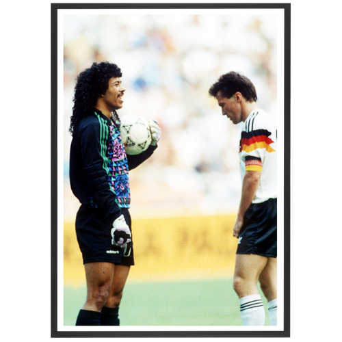 Lothar Matthäus et René Higuita, Mondial 1990