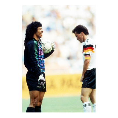 Lothar Matthäus et René Higuita, Mondial 1990