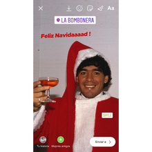 Charger l'image dans la galerie, T-Shirt "Story Maradona Feliz Navidad" blanc