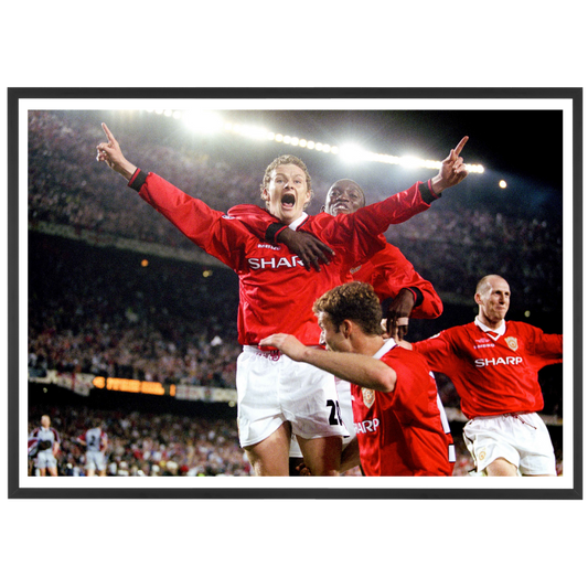 La gioia di Ole Gunnar Solskjær contro il Bayern, 1999