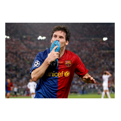 Célébration de Lionel Messi, Finale 2009