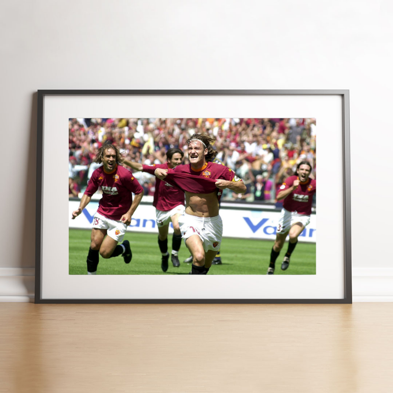 La gioia di Totti, Scudetto 2001
