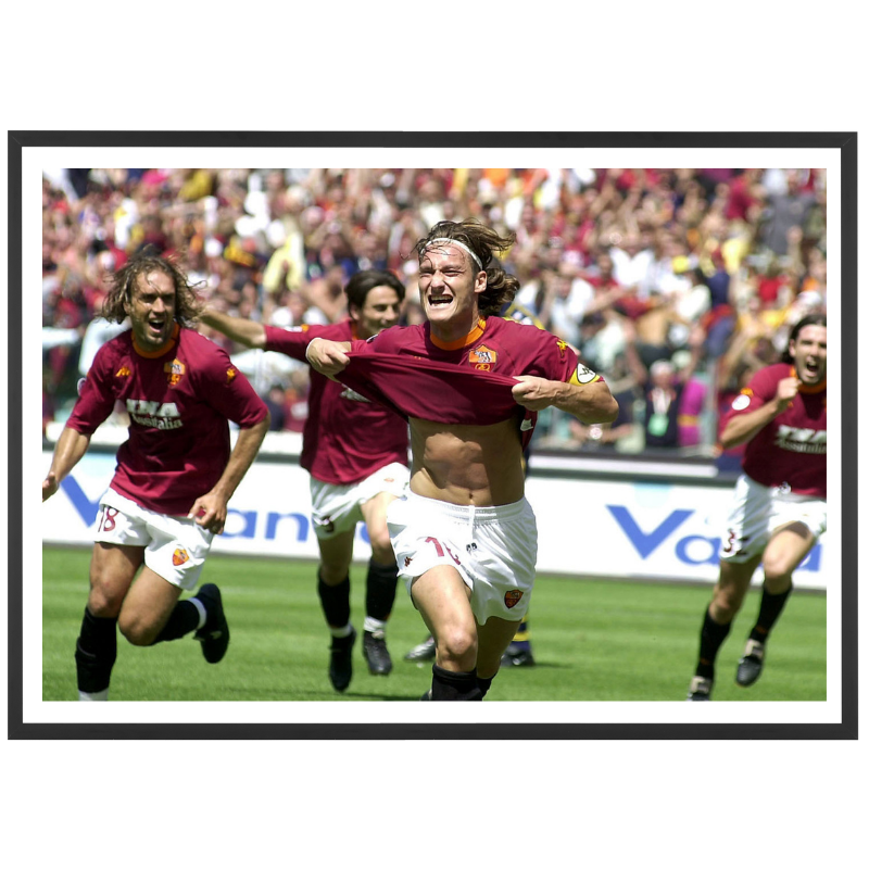 La gioia di Totti, Scudetto 2001