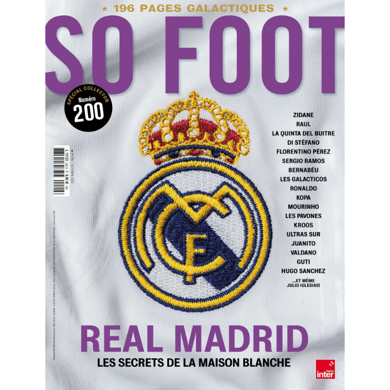 SO FOOT collector 100% Real Madrid, édition blanche