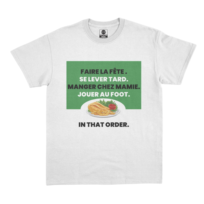 T-Shirt foot amateur "Manger chez mamie"