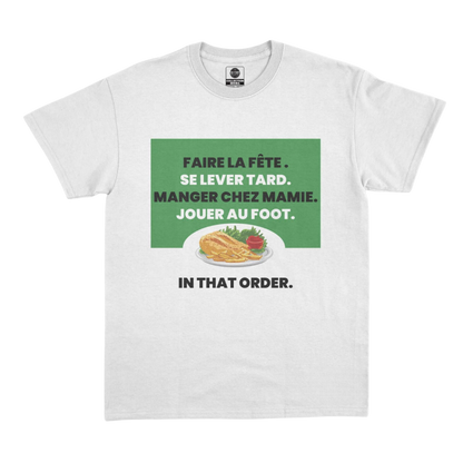 T-Shirt foot amateur "Manger chez mamie"