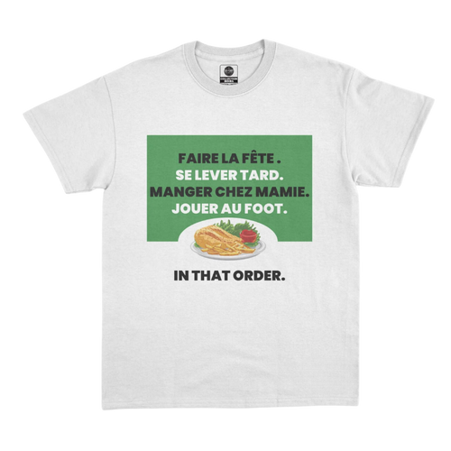 T-Shirt foot amateur "Manger chez mamie"