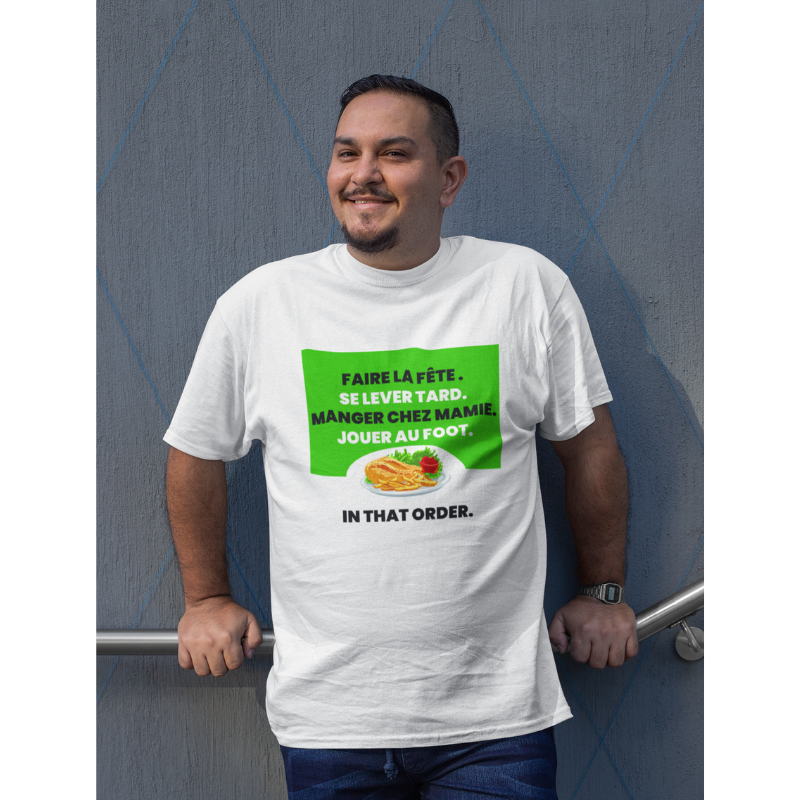 T-Shirt foot amateur "Manger chez mamie"