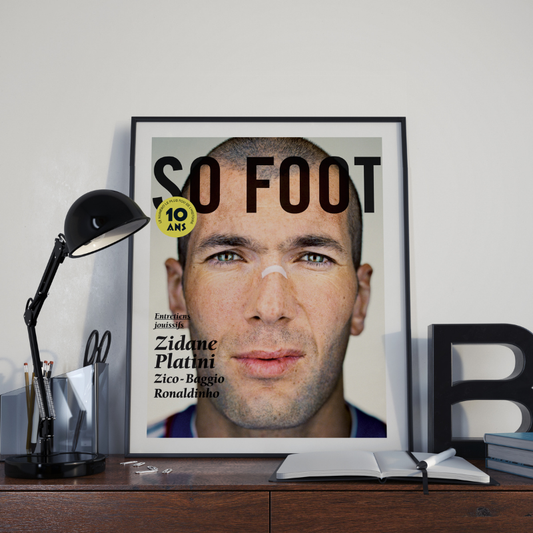 Affiche Zidane 10 ans, So Foot #108