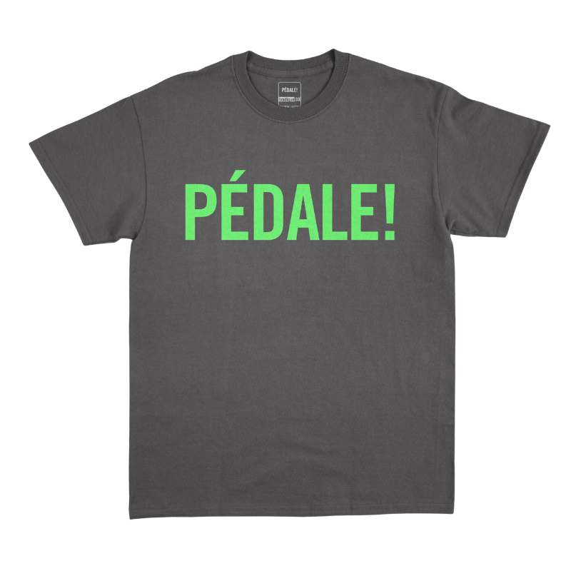 T-Shirt PÉDALE!  Noir et Vert