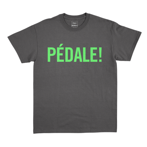 T-Shirt PÉDALE!  Noir et Vert