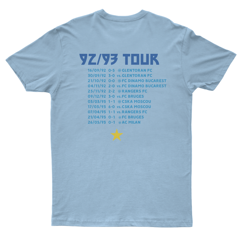 Maglietta nera "Marsiglia 93" On Tour