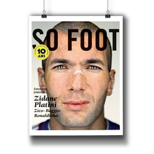 Carica l'immagine nel visualizzatore di Gallery, Poster del decimo anniversario di Zidane, So Foot #108