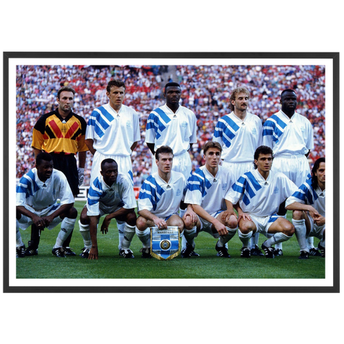 Foto della squadra dell'Olympique Marsiglia, finale 1993