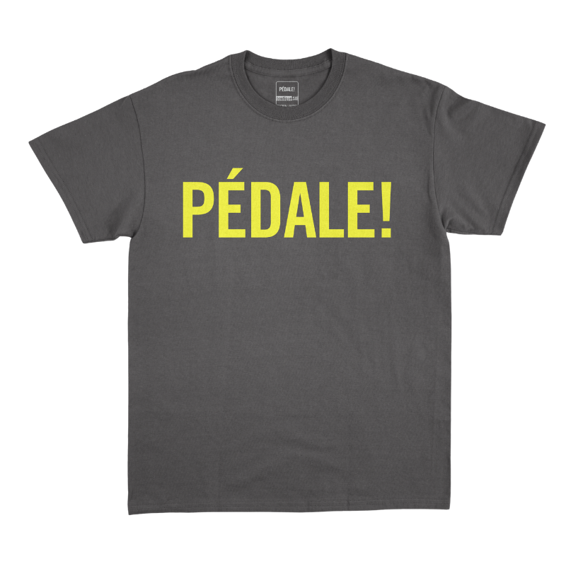 Maglietta PEDAL! Gialla e nera