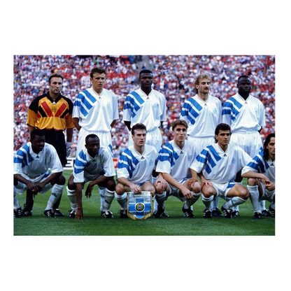 Foto della squadra dell'Olympique Marsiglia, finale 1993