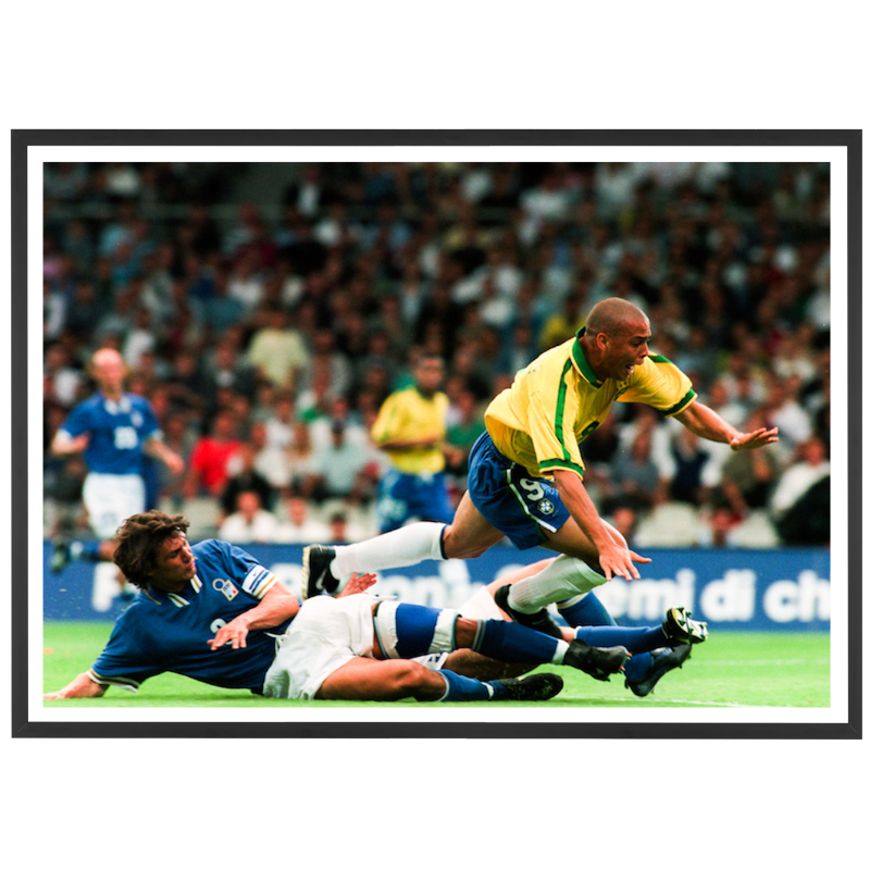 Photo De Presse Vintage PSG - Laurent Robert - Années 2000 - Tirage 20x15cm
