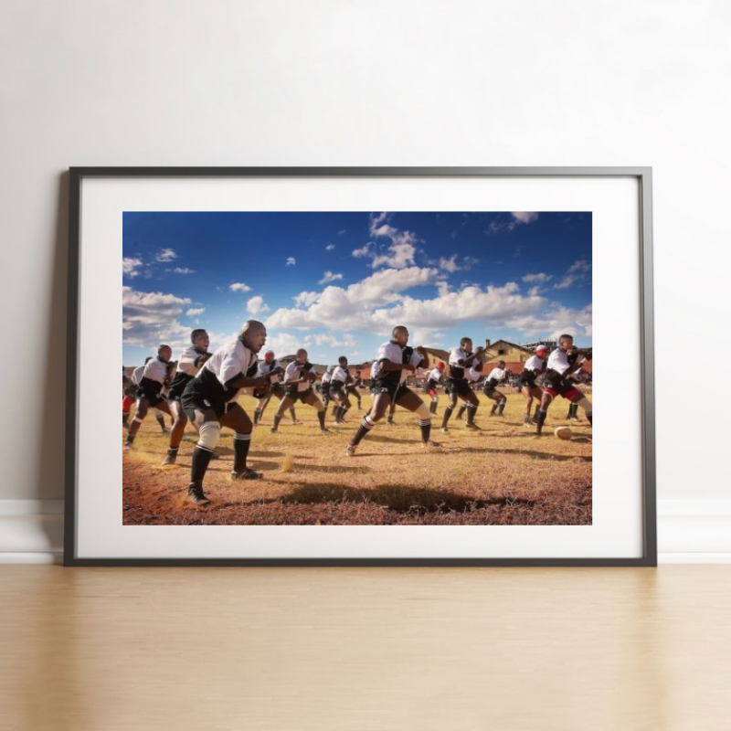 100 men and one woman in a stadium, 1973