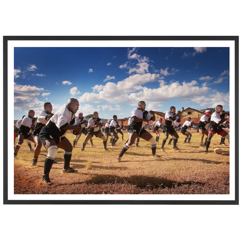 100 men and one woman in a stadium, 1973