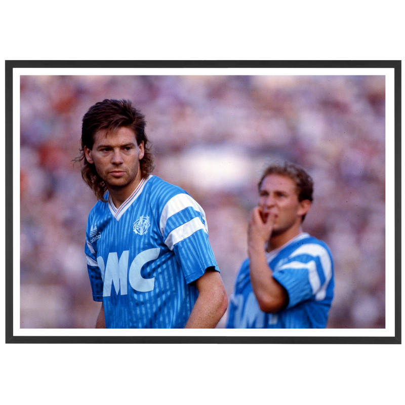 Waddle et JPP avec l'OM, 1989