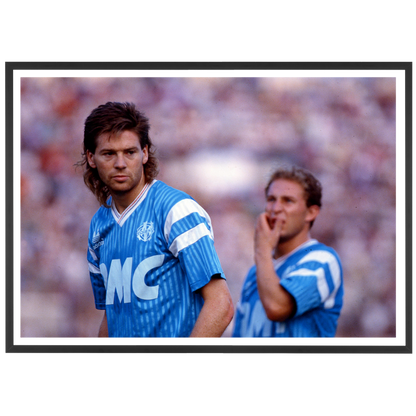Waddle et JPP avec l'OM, 1989