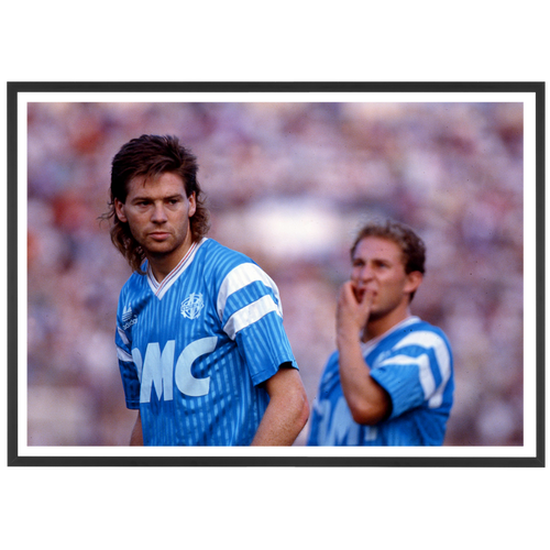 Waddle et JPP avec l'OM, 1989