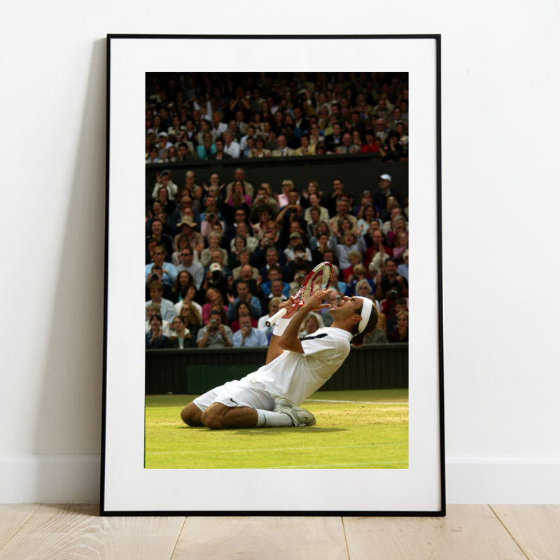 Joy from Federer, Wimbledon 2004