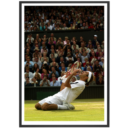 Joy from Federer, Wimbledon 2004