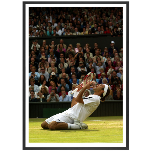 Joy from Federer, Wimbledon 2004