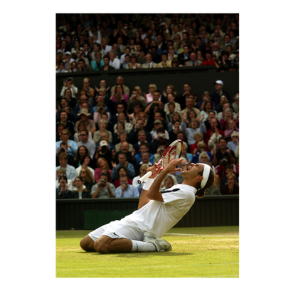 Joy from Federer, Wimbledon 2004