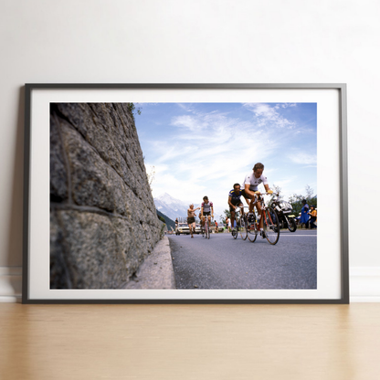 Spectateur arrose un coureur, Tour de France 1977