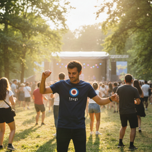 Charger l'image dans la galerie, T-Shirt bleu "Kanji Tsugi"