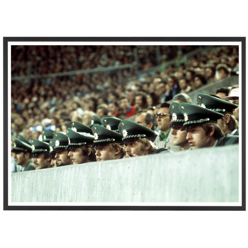 German police officers attending a World Cup match, 1974