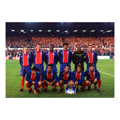 Foto di squadra del Paris Saint-Germain, finale del 1996