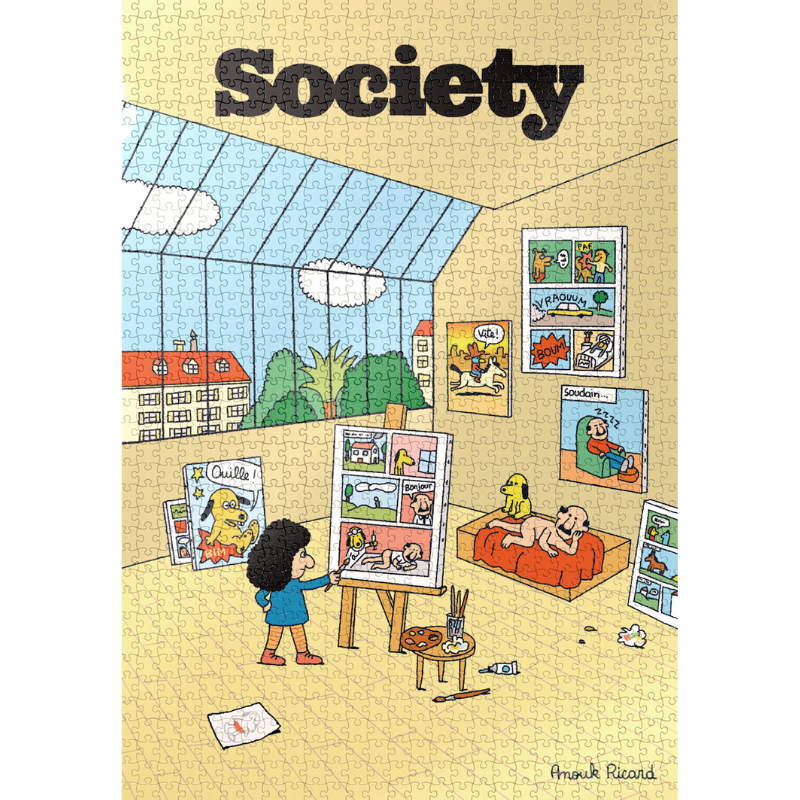 Copertina del puzzle Society "The Painter"