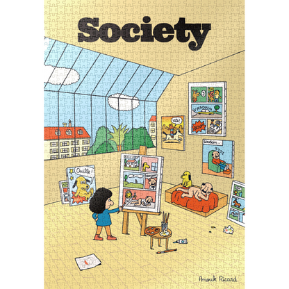 Copertina del puzzle Society "The Painter"